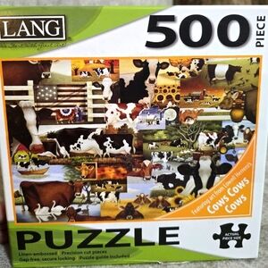 LANG 500 Pc Herreros Cows Cow Puzzle